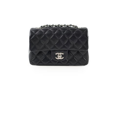 Chanel Mini Rectangular Lambskin Black 2020