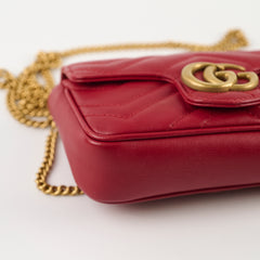 Gucci Supermini Marmont Red