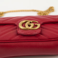 Gucci Supermini Marmont Red