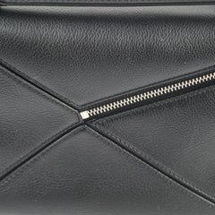 Loewe Small Puzzle Bag Black Silver Hardware