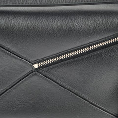 Loewe Small Puzzle Bag Black Silver Hardware