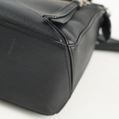 Loewe Small Puzzle Bag Black Silver Hardware