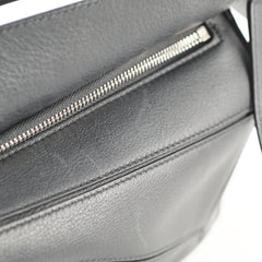 Loewe Small Puzzle Bag Black Silver Hardware