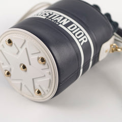 Christian Dior Micro Bucket Bag Navy/White