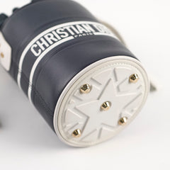 Christian Dior Micro Bucket Bag Navy/White