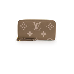 Louis Vuitton Empreinte Zippy Wallet Bicolour Beige