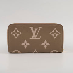 Louis Vuitton Empreinte Zippy Wallet Bicolour Beige