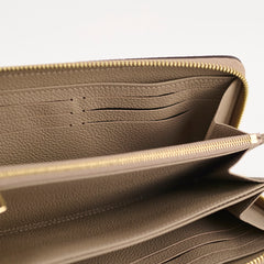 Louis Vuitton Empreinte Zippy Wallet Bicolour Beige