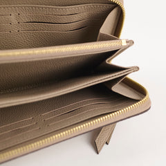 Louis Vuitton Empreinte Zippy Wallet Bicolour Beige