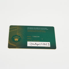 Rolex Oyster Perpectual Datejust 36mm Blue Face Watch 126234