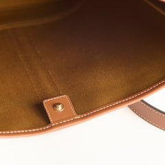 Celine Medium Bucket Bag in Triomphe Canvas and calfskin