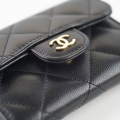 Chanel Caviar Clutch with Chain Black