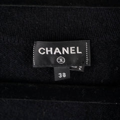 Chanel 22A Cashmere Cardigan Balck Size 38