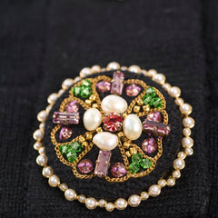 Chanel 22A Cashmere Cardigan Balck Size 38