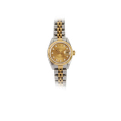 Rolex 26mm Datejust Twotoned Diamond Dial Watch
