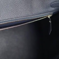 Hermes Birkin 30 Blue Nuit A Stamp PHW