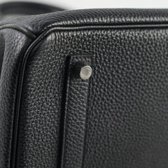 Hermes Birkin 35 Black Togo PHW T Stamp