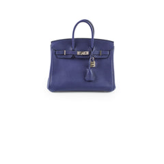 Hermes Birkin 25 Togo Bleu Encre PHW C Stamp