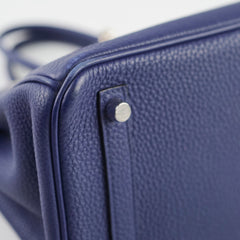 Hermes Birkin 25 Togo Bleu Encre PHW C Stamp