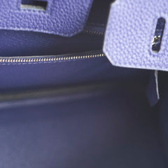 Hermes Birkin 25 Togo Bleu Encre PHW C Stamp