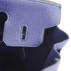 Hermes Birkin 25 Togo Bleu Encre PHW C Stamp