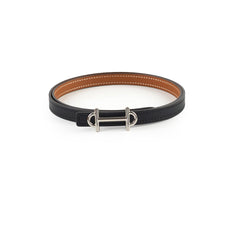 Hermes Gamma Reversible Belt Noir/ Gold size 75