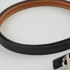 Hermes Gamma Reversible Belt Noir/ Gold size 75