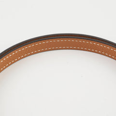 Hermes Gamma Reversible Belt Noir/ Gold size 75