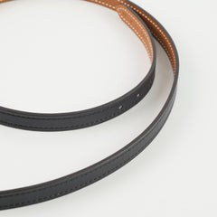 Hermes Gamma Reversible Belt Noir/ Gold size 75
