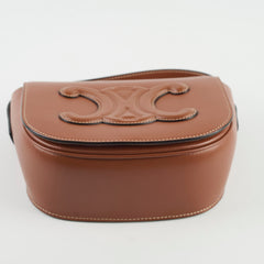Celine Folco Triomphe Medium Crossbody bag brown