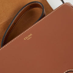 Celine Folco Triomphe Medium Crossbody bag brown