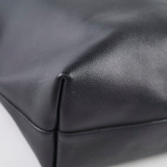 Saint Laurent Black Leather Shopping Shoulder Tote