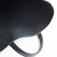 Saint Laurent Black Leather Shopping Shoulder Tote