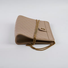 Saint Laurent Clutch With Chain Beige