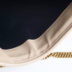 Saint Laurent Clutch With Chain Beige
