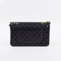 Chanel Caviar Medium Medium/Large Classic Flap GHW Microchip