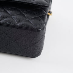 Chanel Caviar Medium Medium/Large Classic Flap GHW Microchip