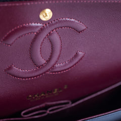 Chanel Caviar Medium Medium/Large Classic Flap GHW Microchip