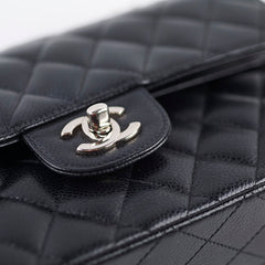 Chanel Small Caviar Double Classic Flap Black
