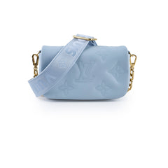 Louis Vuitton Bubblegram Wallet on Strap Blue