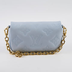 Louis Vuitton Bubblegram Wallet on Strap Blue