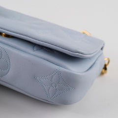 Louis Vuitton Bubblegram Wallet on Strap Blue