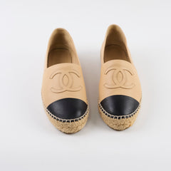 Chanel Espadrilles Beige/ Black size 36