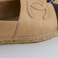 Chanel Espadrilles Beige/ Black size 36