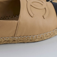 Chanel Espadrilles Beige/ Black size 36