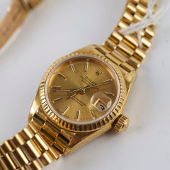 Rolex Datejust 26mm 18k Yellow Gold Watch
