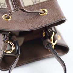 Gucci Ophidia Small Bucket Bag Brown