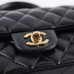 Chanel Top Handle Mini Rectangle Black Lambskin