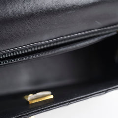 Chanel Top Handle Mini Rectangle Black Lambskin