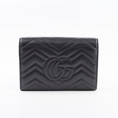 Gucci Marmont Wallet On Chain Black